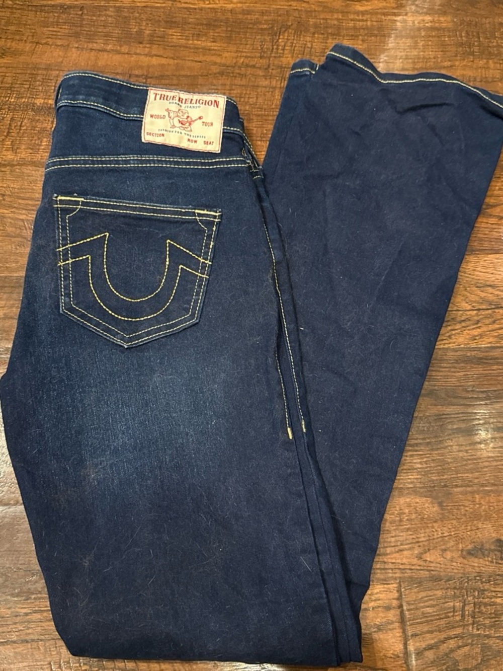 True Religion Women's Dark Blue Flared Jeans - Picture 5 of 5